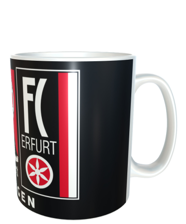 Kaffeetasse | Erfurt, schwarz | FC Rot-Weiß Erfurt