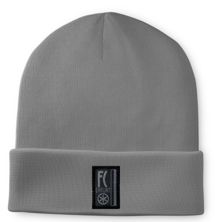 Beanie | grau | Webpatch Traditionslogo