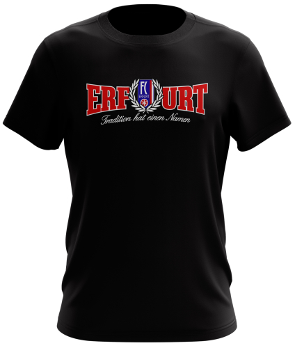T-Shirt | Tradition | schwarz | Erfurt