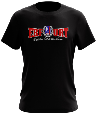T-Shirt | Tradition | schwarz | Erfurt