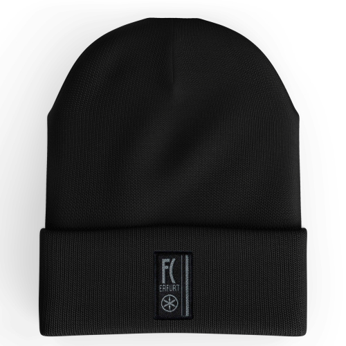 Beanie | schwarz | Webpatch Traditionslogo
