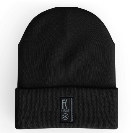 Beanie | schwarz | Webpatch Traditionslogo