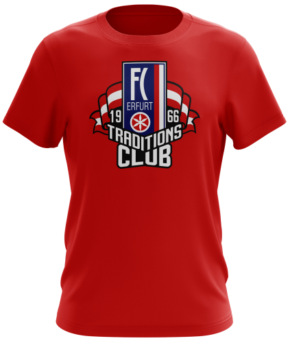 T-Shirt | unisex | Traditionsclub | rot | Erfurt