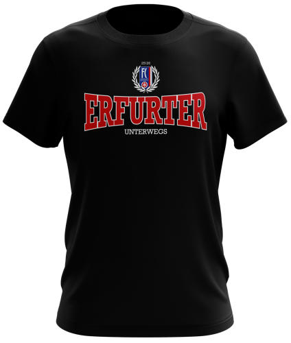 T-Shirt | Tourshirt 25/26 | Erfurter Unterwegs | schwarz | Erfurt