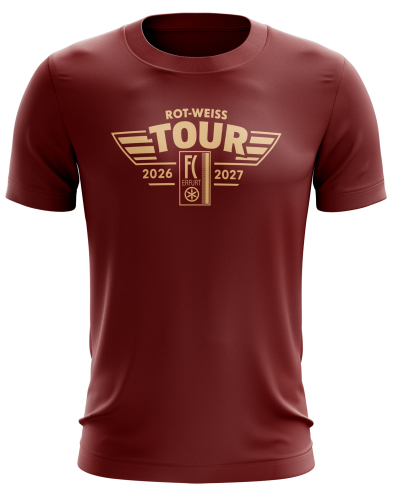 T-Shirt | Tourshirt 26/27 | weinrot | Erfurt