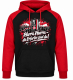 Hoodie | Hurra, hurra -  die Erfurter sind da | Erfurt | rot-schwarz