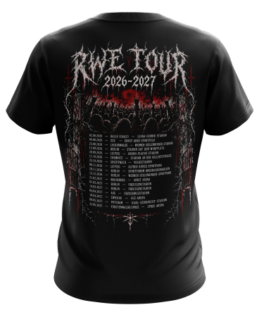T-Shirt | RWE Tourshirt | Black Metal | schwarz