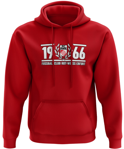 Hoodie | 1966 - rot | FC Rot-Weiß Erfurt