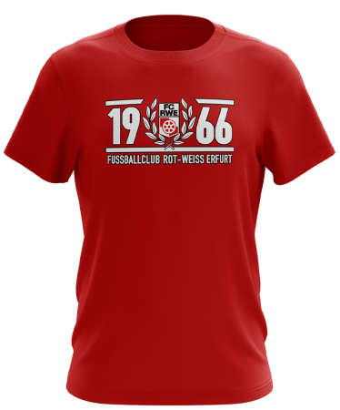 T-Shirt | 1966 Logo | rot | FC Rot-Weiß Erfurt