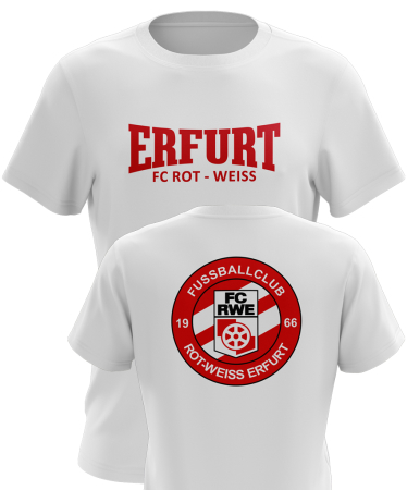 T-Shirt | Erfurt FC | wei&szlig; | FC Rot-Wei&szlig; Erfurt