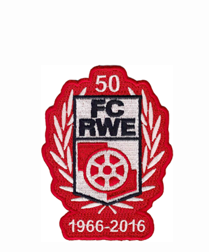 Aufn&auml;her | Patch | 50 Jahre Logo | FC Rot-Wei&szlig; Erfurt