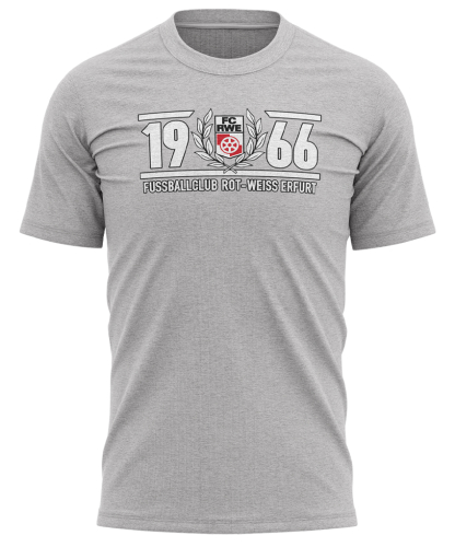 T-Shirt | 1966 Logo | heather grey | FC Rot-Wei&szlig; Erfurt