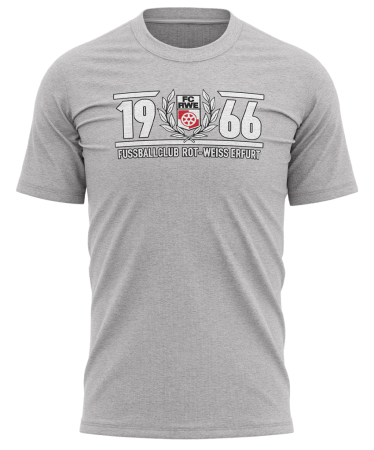 T-Shirt | 1966 Logo | heather grey | FC Rot-Wei&szlig;...