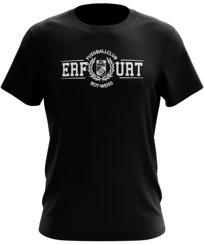 T-Shirt | College Logo | schwarz | FC Rot-Wei&szlig; Erfurt