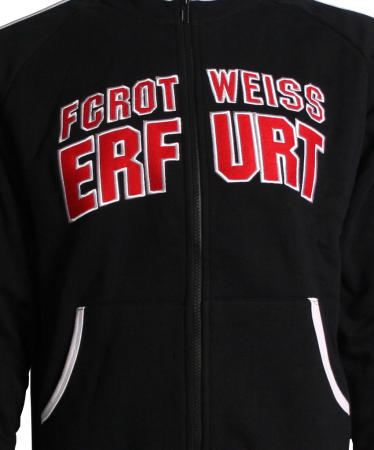 Sweatjacke | FC Rot-Wei&szlig; Erfurt 66 - schwarz | FC Rot-Wei&szlig; Erfurt