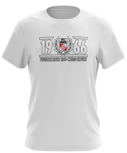 T-Shirt | 1966 Logo | wei&szlig; | FC Rot-Wei&szlig; Erfurt