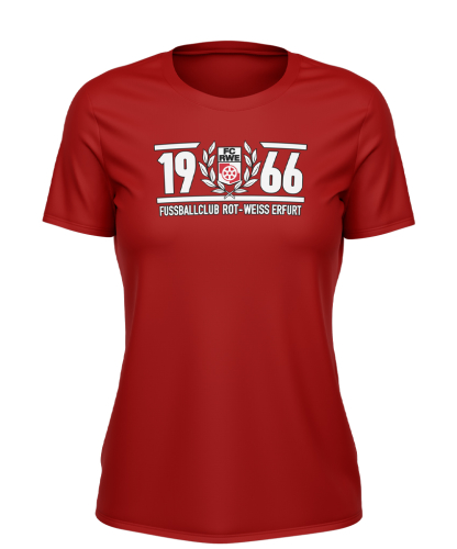 T-Shirt | Damen | 1966 | rot | FC Rot-Wei&szlig; Erfurt