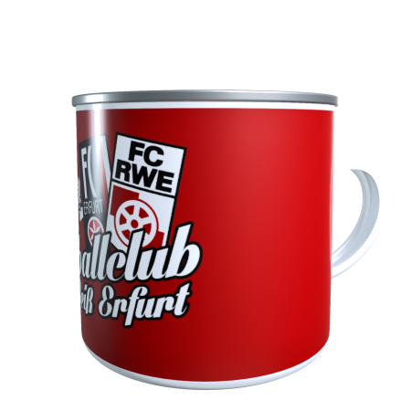 Emaillebecher | Herz | FC Rot-Wei&szlig; Erfurt