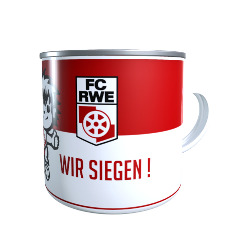 Emaillebecher | Wir Siegen! | FC Rot-Weiß Erfurt