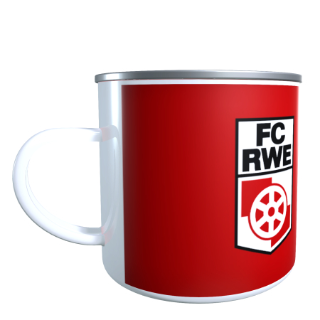 Emaillebecher | 1966 Wappen | FC Rot-Wei&szlig; Erfurt