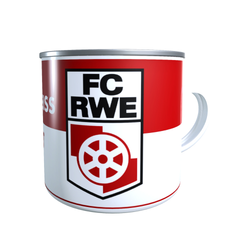 Emaillebecher | Logo | FC Rot-Wei&szlig; Erfurt