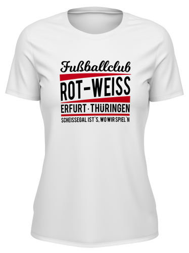 T-Shirt | Damen | egal | weiß | FC Rot-Weiß Erfurt