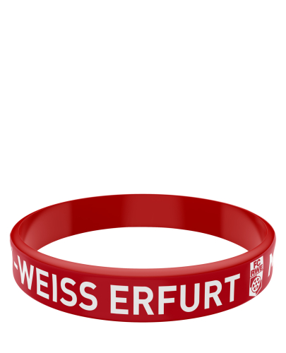 Armband Silikon | rot | Vereinslogo | FC Rot-Wei&szlig; Erfurt
