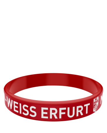 Armband Silikon | rot | Vereinslogo | FC Rot-Wei&szlig;...
