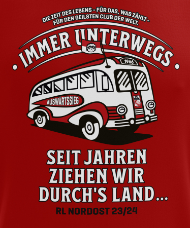 T-Shirt | unisex | Saison-/Tourshirt Bus 23/24 | FC Rot-Wei&szlig; Erfurt