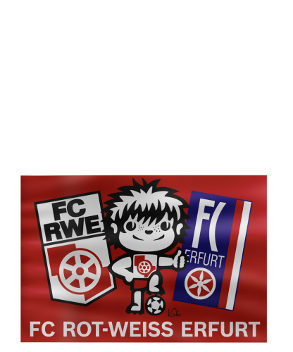 Fahne | klein | Kicko Logos | FC Rot-Wei&szlig; Erfurt
