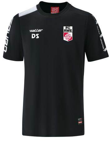saller | T-Shirt, schwarz | Teamline 23/24 | - FC Rot-Wei&szlig; Erfurt