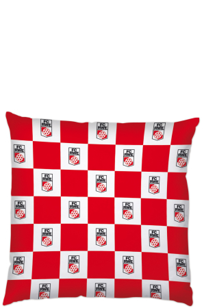 Kissen | checkered, logo | FC Rot-Weiß Erfurt