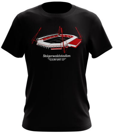T-Shirt | Steigerwaldstadion | schwarz | Erfurt