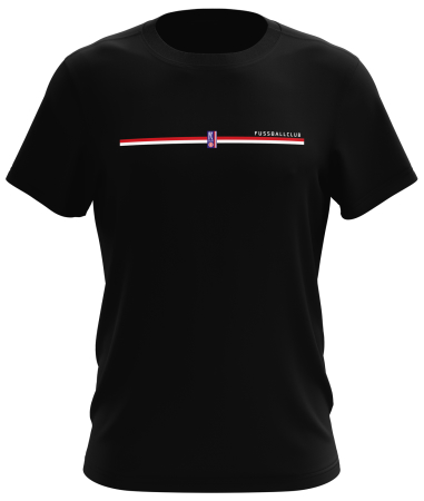 T-Shirt | stripes Traditionslogo | schwarz | Erfurt