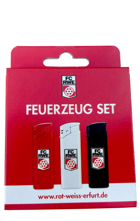 Feuerzeug 3er Set | Logo | FC Rot-Weiß Erfurt