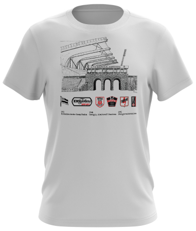 T-Shirt | Stadion Traditionslogos | weiss | Erfurt