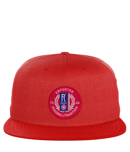 Snapback Basecap | Erfurt | rot | Traditionslogo