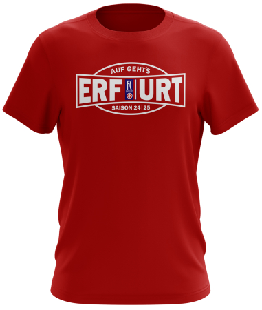 T-Shirt | unisex | Saison 24-25 | rot | Erfurt