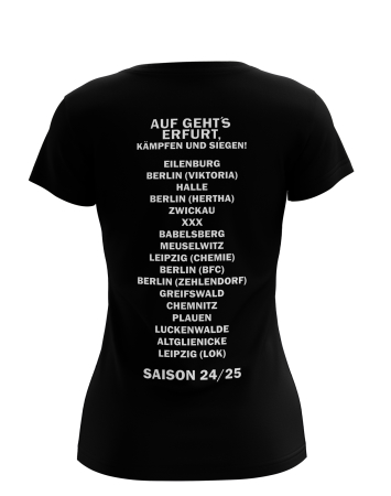 T-Shirt | Ladies | Saison 24-25 | schwarz | Erfurt
