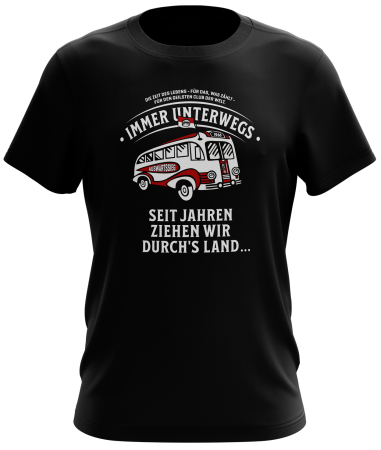 T-Shirt | unisex | On Tour | schwarz | Erfurt