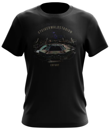 T-Shirt | Steigerwaldstadion-Erfurt-Glow | schwarz