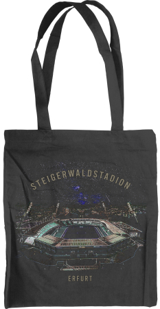 Einkaufstasche | Steigerwaldstadion Erfurt Glow | schwarz